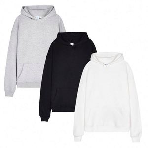 Sweat à capuche de haute qualité avec logo personnalisé, 100% coton, en molleton français, unisexe, personnalisable, épais, surdimensionné, pour homme - Product Image 1