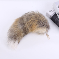 Pendentif queue de renard synthétique mignon et moelleux pour porte-clés de voiture, sac ou décoration de costume de jeu de rôle
