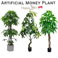 Fausse plante Plantes Artificielles Unique En Plastique faux banyan Arbre avec Pot arbres artificiels Décoration Intérieure