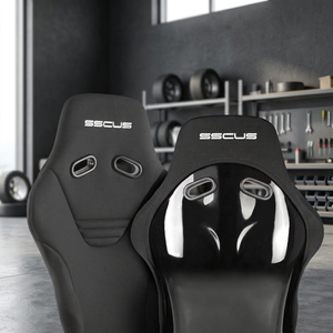 Siège baquet sport prêt pour la piste SSCUS Monza 424 en tissu FRP |   Coque de siège de voiture ergonomique et haute adhérence |   Exportation de Malaisie - Product Image 1