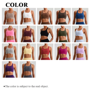 Top Deportivo Sexy para Mujer, Estilo Yoga, Espalda Cruzada, Halter con Relleno, Alta Sujeción, Secado Rápido, Transpirable, para Running y Fitness - Product Image 3