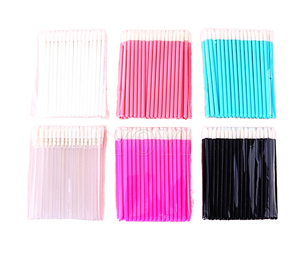 50 unidades de aplicadores desechables de nailon con mango para labios, lápiz labial, brillo labial y limpieza de pestañas - Product Image 4