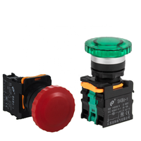 L'interrupteur à corps court SKB0-PM11 peut être avec la lumière de la lampe témoin auto-réinitialisation instantanée/loquet bouton poussoir champignon autobloquant