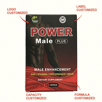 Complément alimentaire en comprimés d'énergie pour hommes à marque privée, Maca et Crinière de lion, Fibres alimentaires