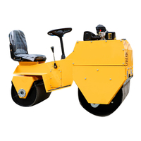 Machines de construction 1 tonne 2 tonnes 3 tonnes 4 tonnes 5 tonnes 6 tonnes 8 tonnes Rouleau compresseur à double tambour simple Rouleau compacteur entièrement hydraulique