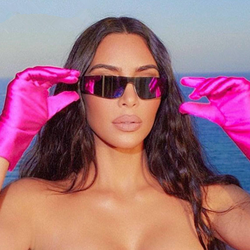 Gafas deportivas punk de una pieza para mujer