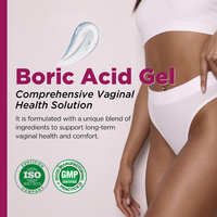 Aromlife Hydratant Vaginal Resserrement Gel Intime Équilibrant pH Contrôle des Odeurs Hygiène Féminine Gel à l'Acide Borique 16g