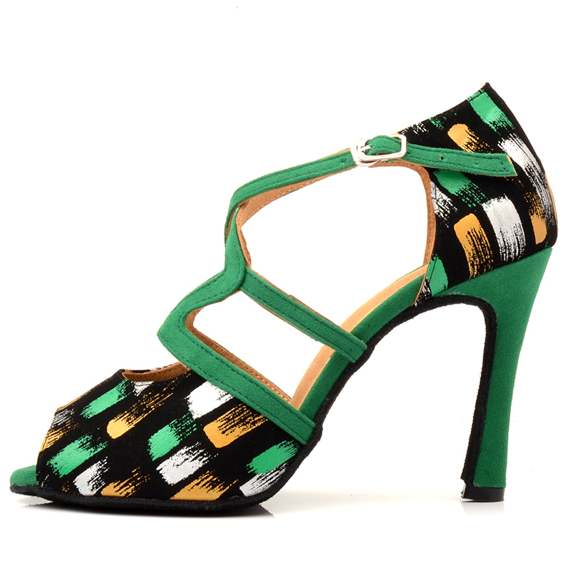 Custom Logo Latin Dancing Shoe Standard Ballroom Salsa Dance Shoes For Women Wholesale