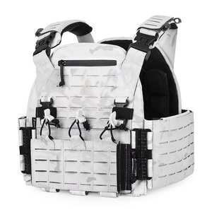 Giubbotto Tattico PTG 2025 con Sgancio Rapido, Doppia Sicurezza, in Nylon, Mimetico Neve, Porta Piastre Balistiche Molle - Product Image 1