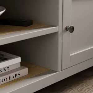 <strong>Corner</strong> TV <strong>Unit</strong> with Door and Shelves for Living Room <strong>Corner</strong> TV Stand <strong>Media</strong> Cabinet Entertainment Table - Product Image 4