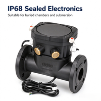Flowmeter Pembuangan Pompa Air dengan Output Tekanan untuk Penghitungan Kepala Saluran Irigasi RS485 Modbus Ultrasonic Water Meter