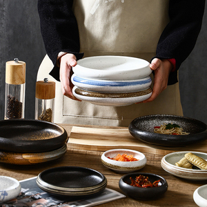 熱販売中 日本製 陶器 醤油皿 丸皿 寿司皿 ディップ皿 磁器製 サラダ フルーツ皿 家庭用 - Product Image 5