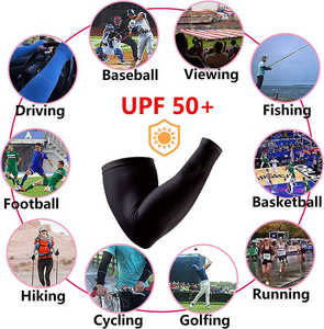 Nén Cánh Tay Tay Áo Thể Thao Golf Bóng Chày Bóng Đá Làm Mát Tay Áo Mặt Trời UV Bảo Vệ Cánh Tay Tay Áo Cho Nam Giới - Product Image 4