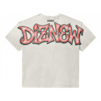 T-shirt en coton pour homme DiZNEW, impression personnalisée, blanc délavé, 240 g/m², t-shirt de qualité supérieure pour homme, prix bas