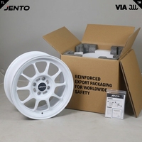 Jantes Flow Formed 15 pouces 4x114.3 pour Nissan Silvia S13 Toyota AE86 Mitsubishi Lancer, jantes de course légères blanches