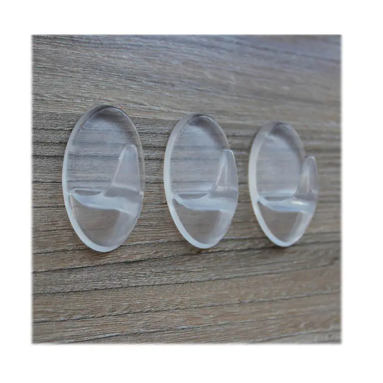 transparent strong self adhesive plastic hooks clear for clothes hanger