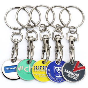 LLavero de Metal para carrito de la compra, accesorio para guardar monedas, para supermercado - Product Image 1