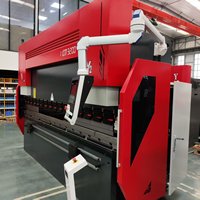 Presse plieuse hydraulique CNC synchronisée 200T pour tôles d'acier, entièrement automatique, longueur de travail 3200 mm, machine à plier les tôles métalliques