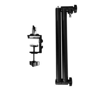 Support de montage de caméra aérienne de table avec <span class=keywords><strong>bras</strong></span> d'extension télescopique à 2 sections support de téléphone têtes à billes adaptateurs de vis - Product Image 5