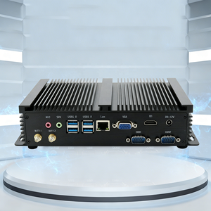 Mini PC industriel sans ventilateur, durable, avec processeur Intel Core i7-1165G7 de 11e génération, 64 Go de DDR4, 1 To de SSD, 7 ports USB, 2 ports COM, HD VGA, compatible Win11 - Product Image 1