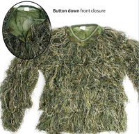 Costume Ghillie de randonnée tactique d'extérieur Camo Woodland Camouflage Forest Hiding Suit