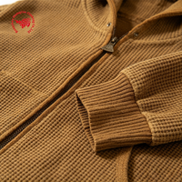 Vêtement d'extérieur pour homme en coton 100% respirant, style vintage, tricot gaufré, coupe ample, épais, avec motif