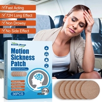 Parche para el mareo por movimiento South Moon, parche para el mareo por movimiento en el coche, adhesivo para el dolor de cabeza, para el mareo, náuseas y vómitos durante el viaje