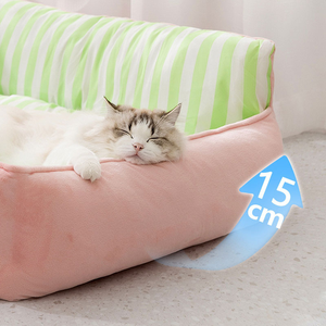 Divano Letto per Animali Domestici, Cuccia Morbida in Peluche per <span class=keywords><strong>Cani</strong></span> e Gatti di Piccola e Media Taglia, Tappetino Aperto Morbido e di Supporto per Gattini e Cuccioli da Interno - Product Image 5