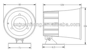 Sirene <span class=keywords><strong>Alarm</strong></span> klakson 12V <span class=keywords><strong>115db</strong></span>, sirene <span class=keywords><strong>Alarm</strong></span> keras 1 nada - Product Image 5