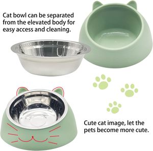 Nouveau Bol Double Anti-Renversement en Acier Inoxydable Écologique pour Animaux de Compagnie, Gamelle Anti-Glouton pour Chien, Diamètre 16cm, Vente Chaude Usine - Product Image 5