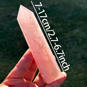 Torre de Cristal Natural para Compartir, Arte Popular, Puntas de <span class=keywords><strong>Cuarzo</strong></span> <span class=keywords><strong>Rosa</strong></span> Pulido para Regalos de Boda, Sanación <span class=keywords><strong>Espiritual</strong></span> para Decoración - Product Image 5