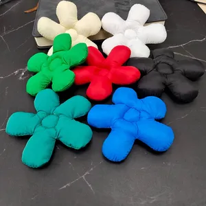 ZSY 수제 아플리케 액세서리 면 채워진 3D 꽃 패치 DIY 의류 양말 패치 패딩 패치