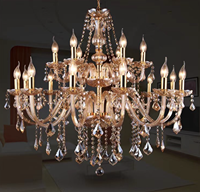 Vente chaude classique a mené la lumière en cristal de lustre pour la décoration de mariage et d'événement