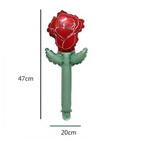 Nouveau design – Ballon en aluminium en forme de fleur pour la Saint-Valentin, rose, tulipe, marguerite – Ballon en aluminium pour la fête des Mères