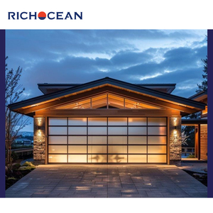 Portes de <span class=keywords><strong>garage</strong></span> pliables en métal avec verre givré RICHOCEAN, portail électrique, grille en aluminium, Garagentor pour la <span class=keywords><strong>maison</strong></span> - Product Image 3