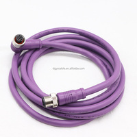 M12 4pin 5pin 6pin 8pin IP68 Câble 5M 10M 20M 30M Câble de communication avec connecteur mâle à femelle pour divers appareils