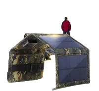 Bolsa dobrável de 10w para carregar painel solar, saco solar dobrável à prova d'água para carregamento solar e viagem ao ar livre