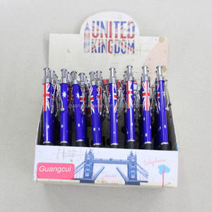 قلم حبر جاف تجاري له إشارة تجارية مطبوع عليه شعار مخصص يُباع بالجملة في لندن بالمملكة المتحدة مع إعلانات - Product Image 4