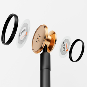 Testa d'ascolto dello stetoscopio in polvere oro migliore qualità di miglior stetoscopio Deluxe - Product Image 2