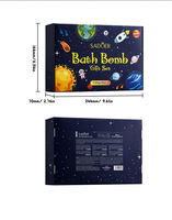 Bombes de bain hydratantes naturelles écologiques de luxe à base de noix de coco pour enfants - Emballage en coffret cadeau