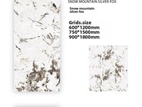 Carrelage en porcelaine effet marbre 600x1200mm antibactérien résistant aux taches CE