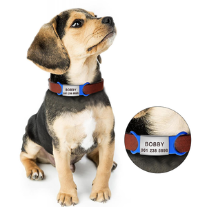 XL Stainless Steel <b>Custom</b> Pet ID <b>Tag</b> Button Closure <b>Dog</b> Name <b>Tag</b> Solid Ribbons Personalized Engraved Eco-friendly No Noise - Product Image 6