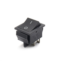 Interrupteur à bascule métallique étanche IP15 250V, momentané, 12V ON-OFF 20A 6P/4P, 50000 cycles, PA66/PC, à souder