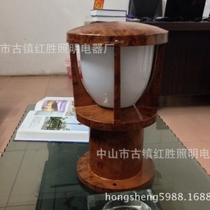 Aluminum Alloy Lawn Light Wood Shade Ip65 Led <b>Outdoor</b> <b>Lighting</b> For Garden - Product Image 4