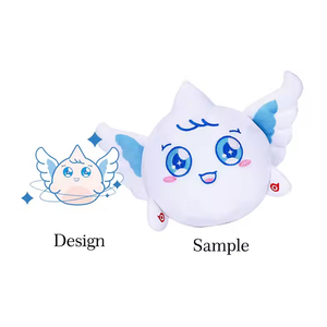 Mềm sang trọng Anime Keychain động vật Dép sang trọng Keychain tùy chỉnh mềm nhồi Plush Móc chìa khóa nhà sản xuất - Product Image 2