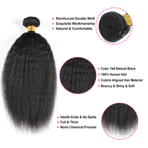 Top bán toàn Bộ bán 7A Yaki bó thẳng nguyên cambodian tóc xoăn kinky thẳng tóc con người bó sẵn sàng để tàu - Product Image 2