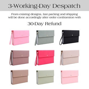 Organiseur budgétaire Hongbo Best Seller <span class=keywords><strong>en</strong></span> cuir litchi souple A5, 6 couleurs, avec enveloppes à onglets, idéal pour le bureau, l'école ou comme cadeau <span class=keywords><strong>de</strong></span> papeterie. - Product Image 3