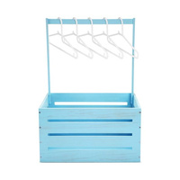 Panier de rangement en bois pour bébé avec poignée, idéal pour la réception de bébé, la révélation du sexe, la grossesse et les nouveaux parents