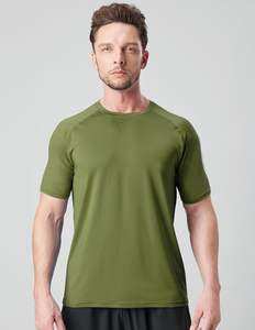 Camiseta de entrenamiento de gimnasio para correr Atlético informal para hombre, camisetas holgadas de secado rápido con cuello redondo, paquete de <span class=keywords><strong>5</strong></span>, suministro a granel, impresión Digital - Product Image 2