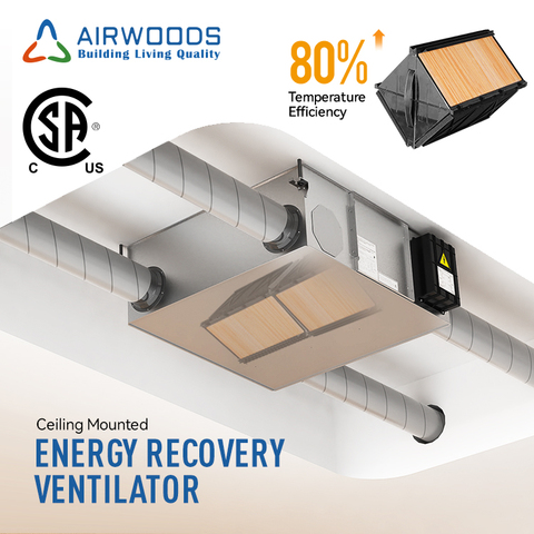 Commercial ERV Solutions for Data Centers with Precise Temperature and Humidity Management Fresh Air HRV Ventilation